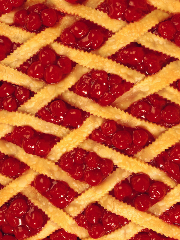 cherry pie with lattice crust