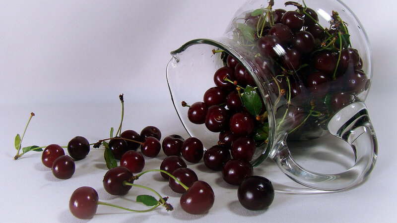 Cherry Spill from Glass