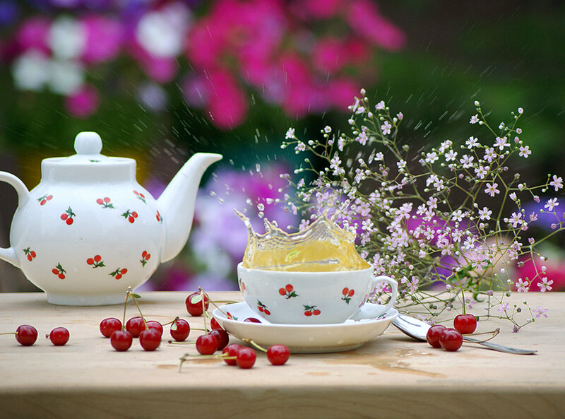Cherry Tea Set