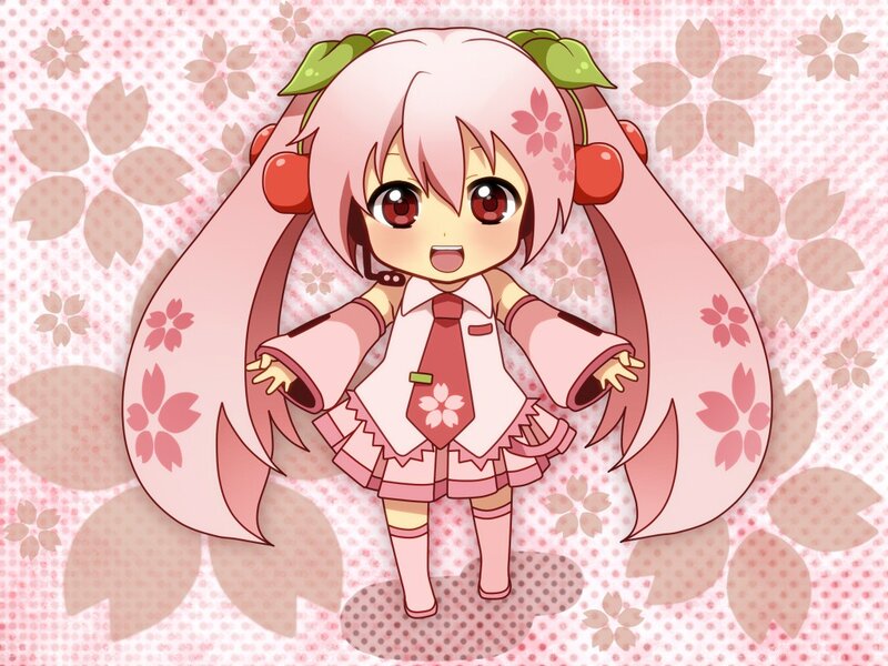 cherry-themed anime girl