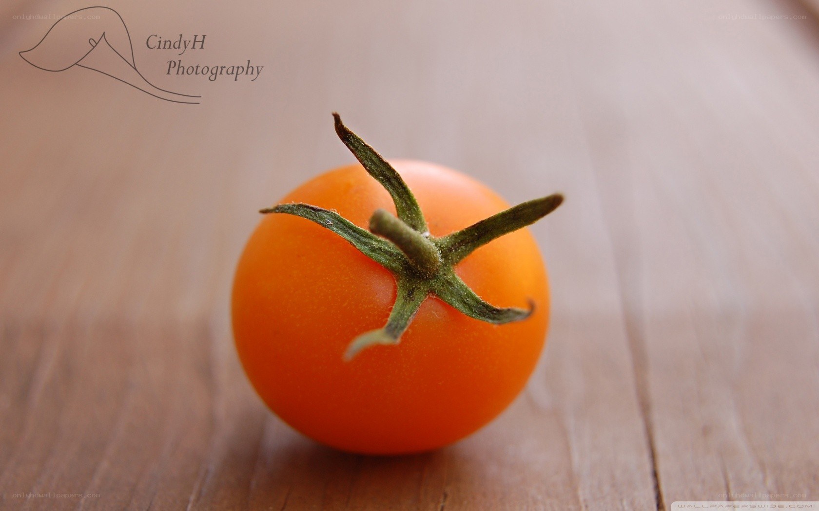 cherry tomato on wood
