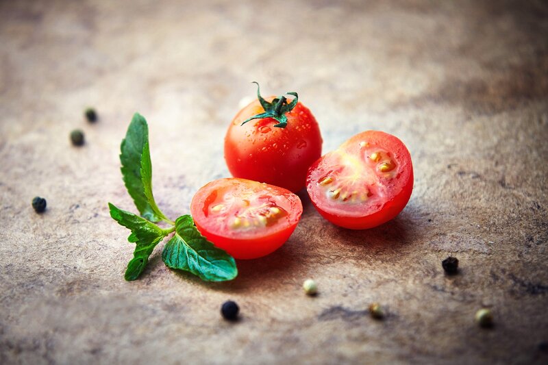 Cherry Tomatoes and Mint
