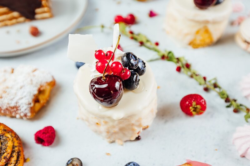 Cherry-topped Cake