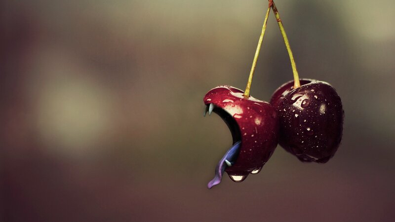 Cherry with Mouth