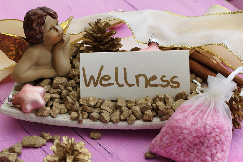 Cherub Figurine on Rocks