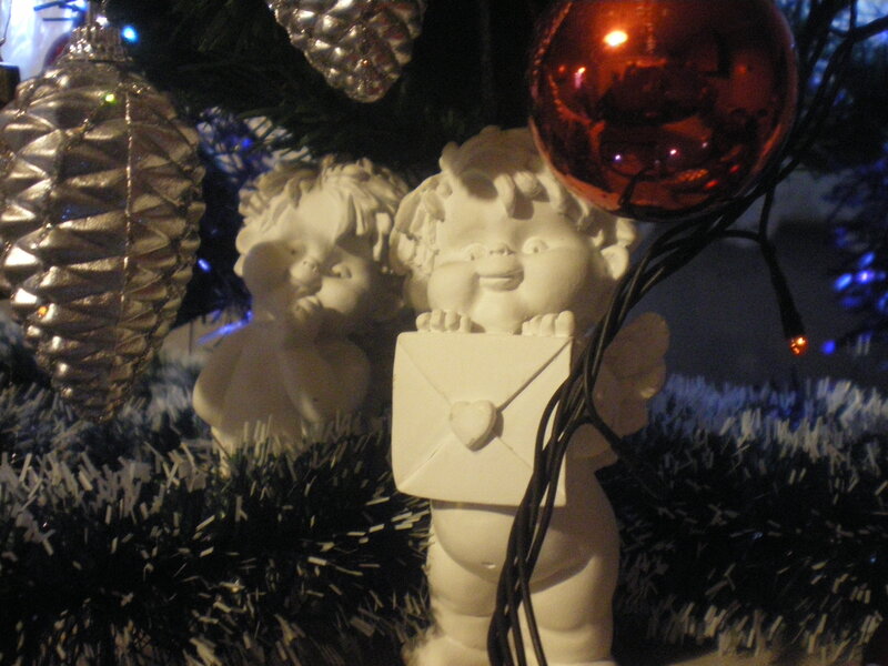 Cherub Figurines on Tree