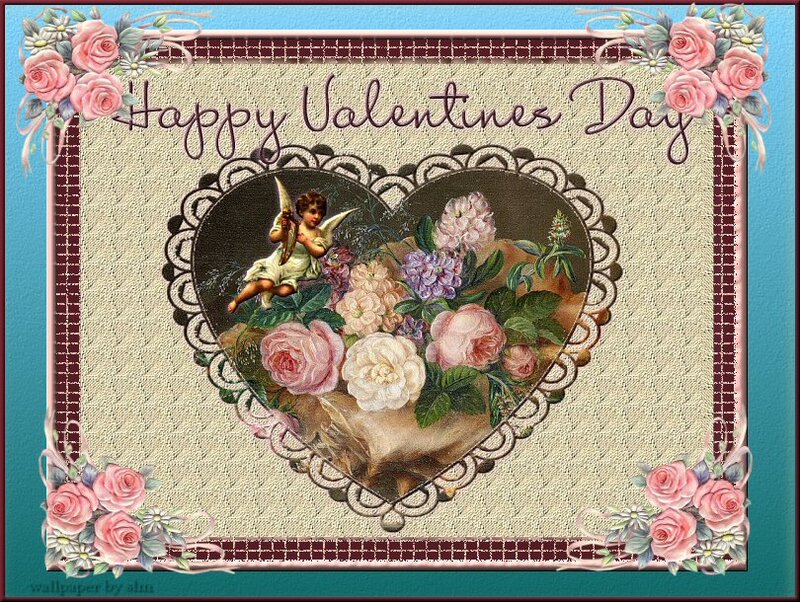 Cherub in Heart Frame