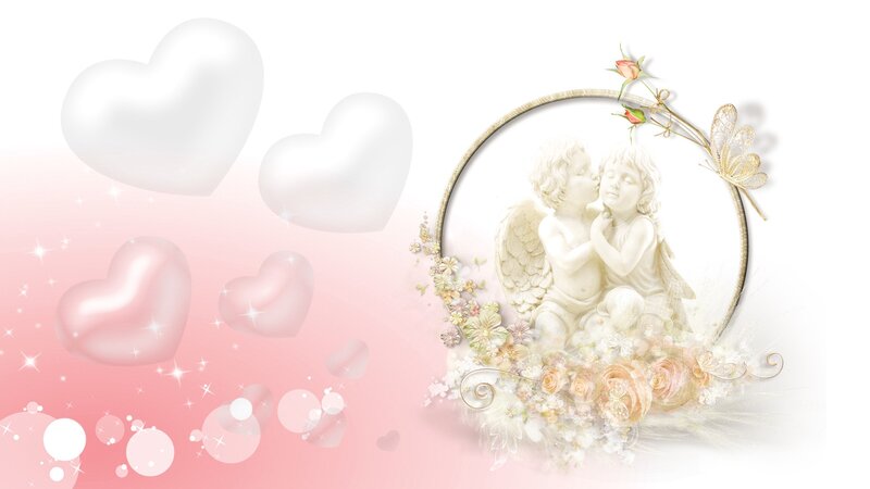 Cherub Statue in Frame