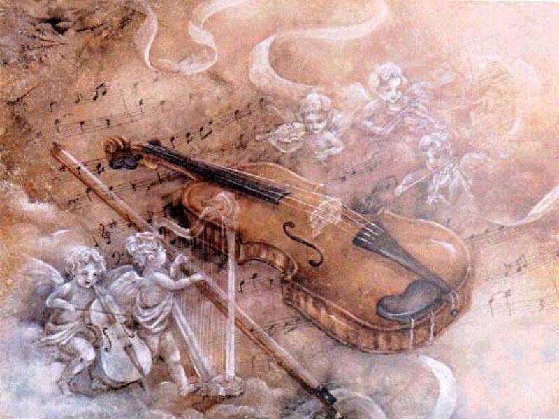 Cherubs Playing Instruments