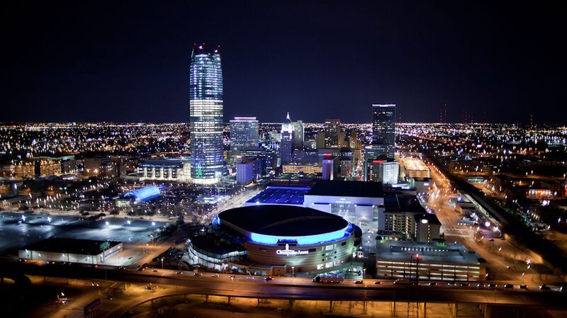 Chesapeake Arena at Night