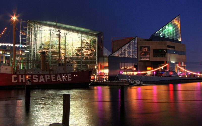 Chesapeake Ship at Night