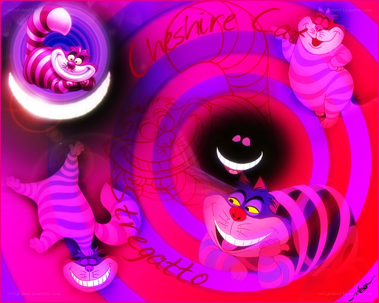 Cheshire Cat collage art
