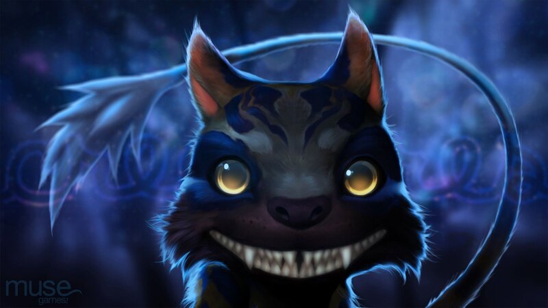 Cheshire Cat Creature — Blue