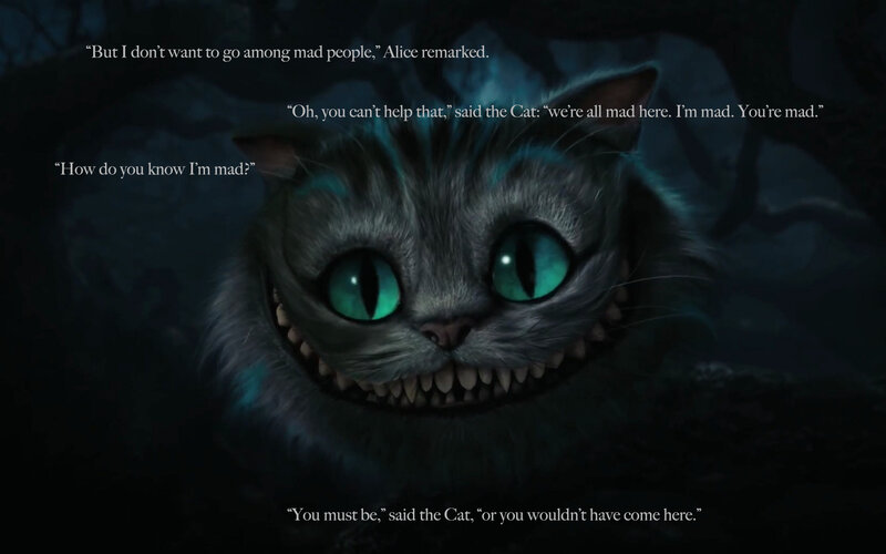 Cheshire Cat dialogue scene