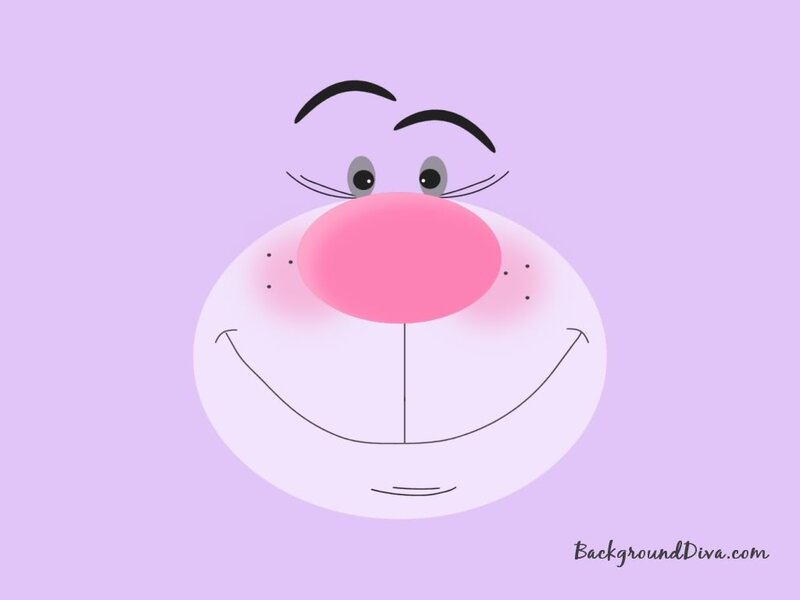 Cheshire Cat Face — Purple
