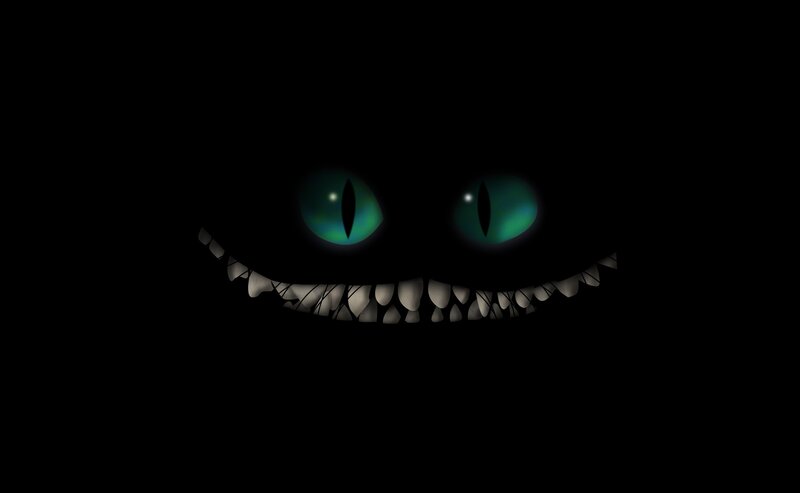 Cheshire Cat Grin — Black