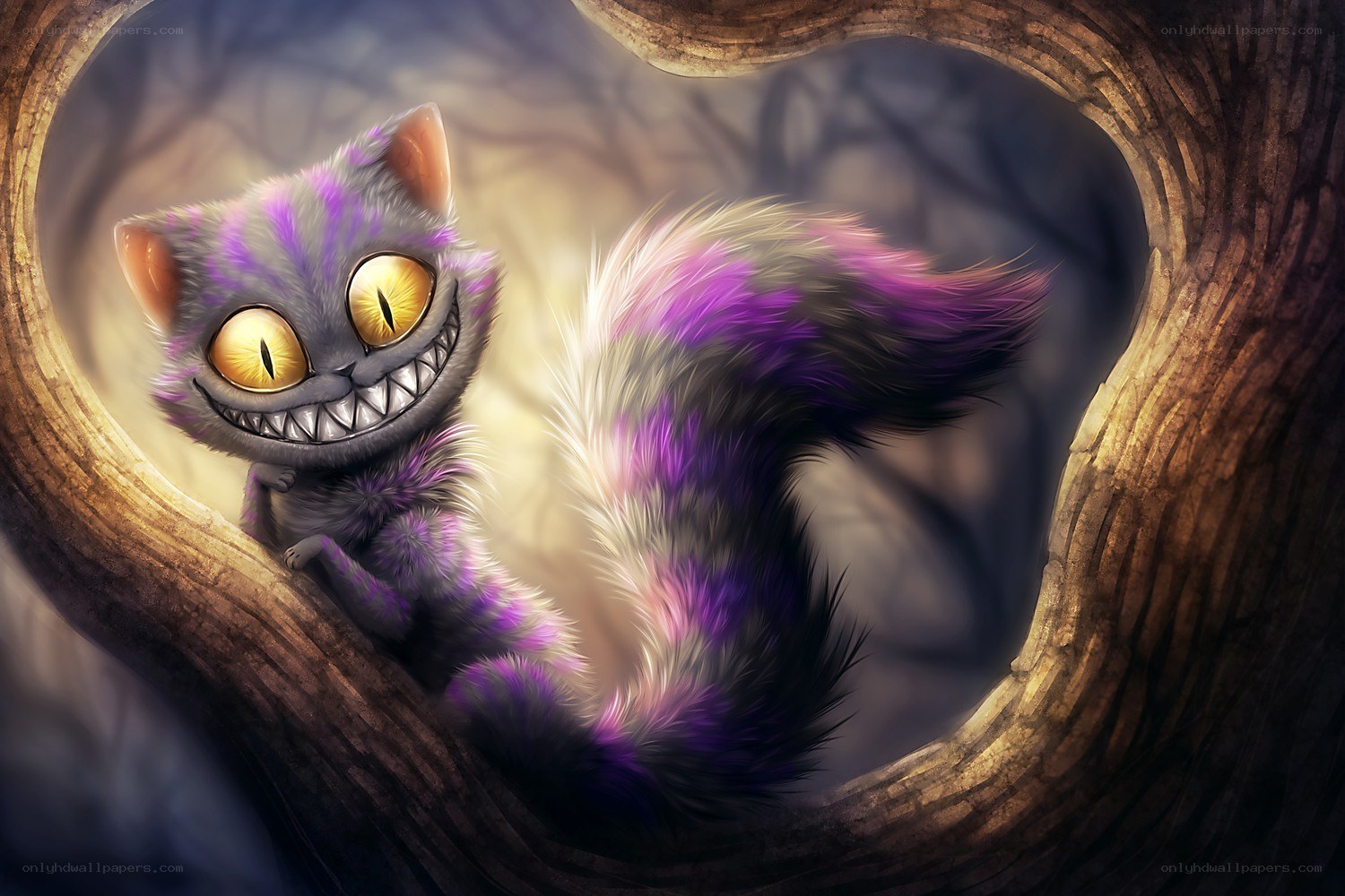 Cheshire Cat in a tree
