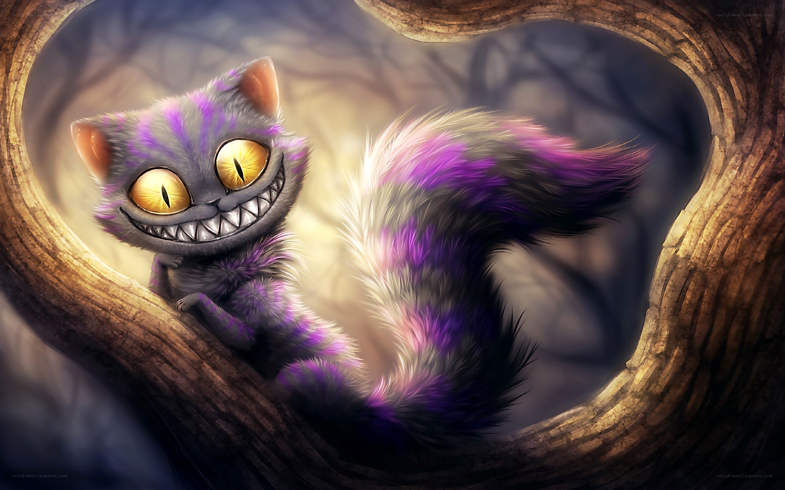 Cheshire Cat in a tree