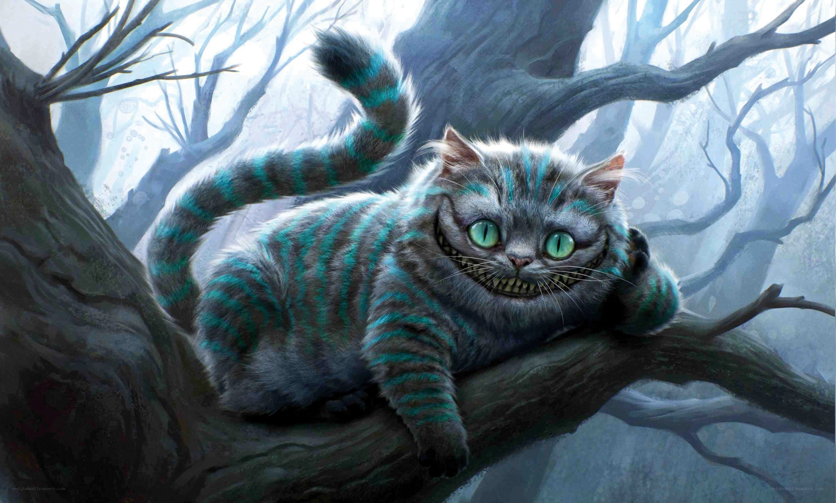 Cheshire Cat in a tree