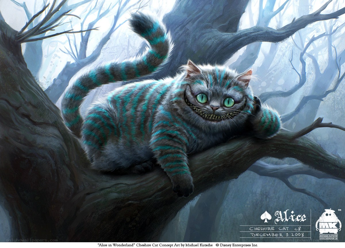 Cheshire Cat in a tree