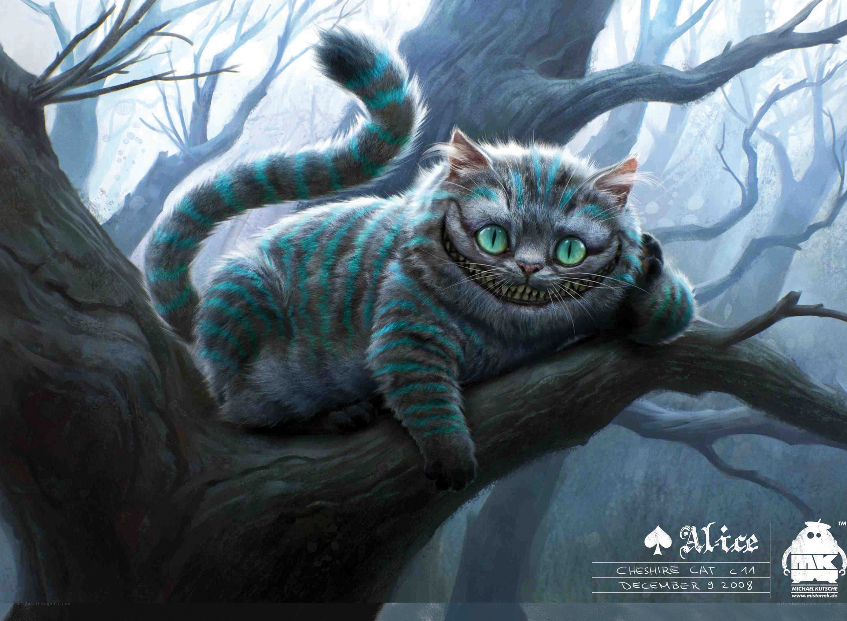 Cheshire Cat in a tree