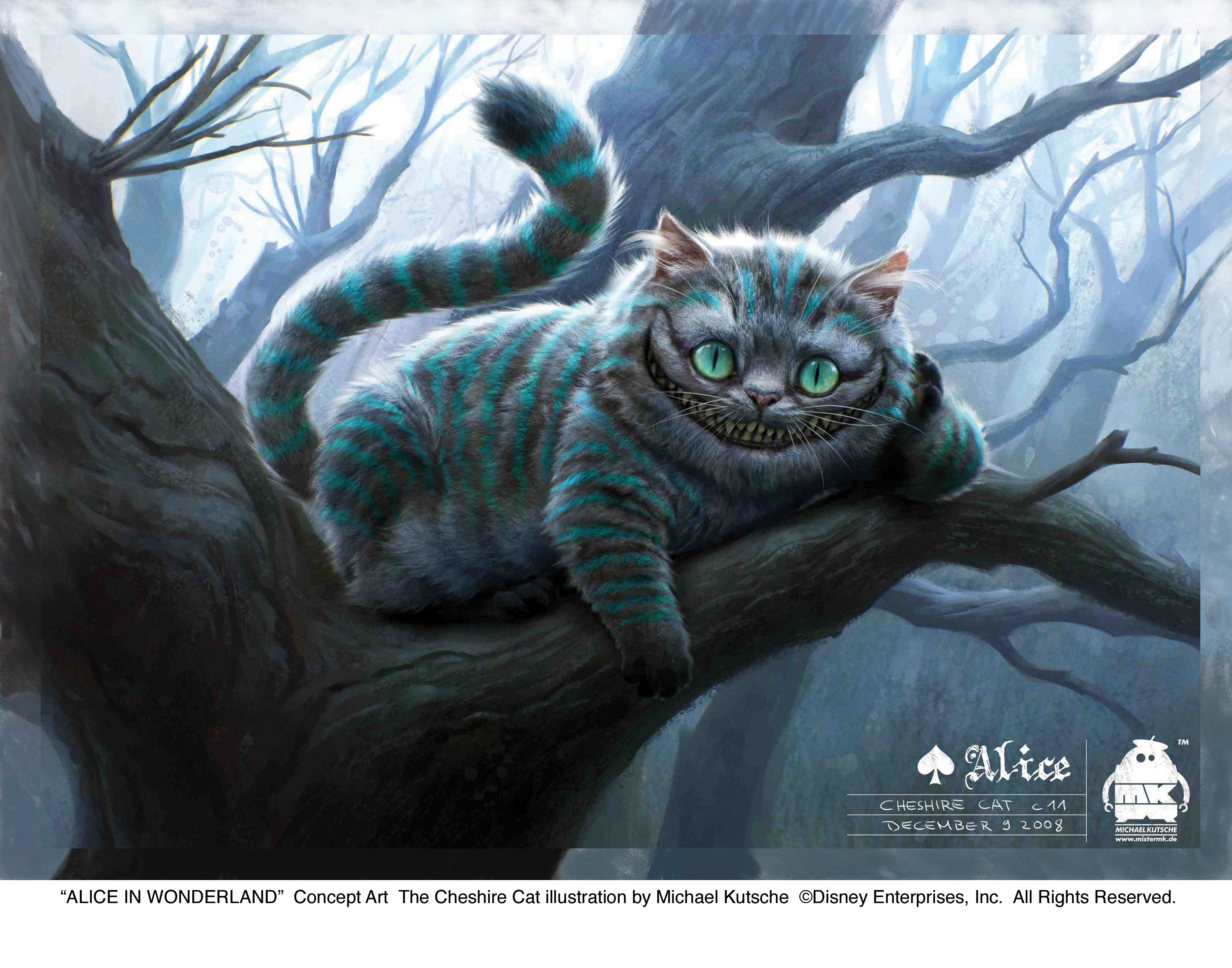 Cheshire Cat in a tree