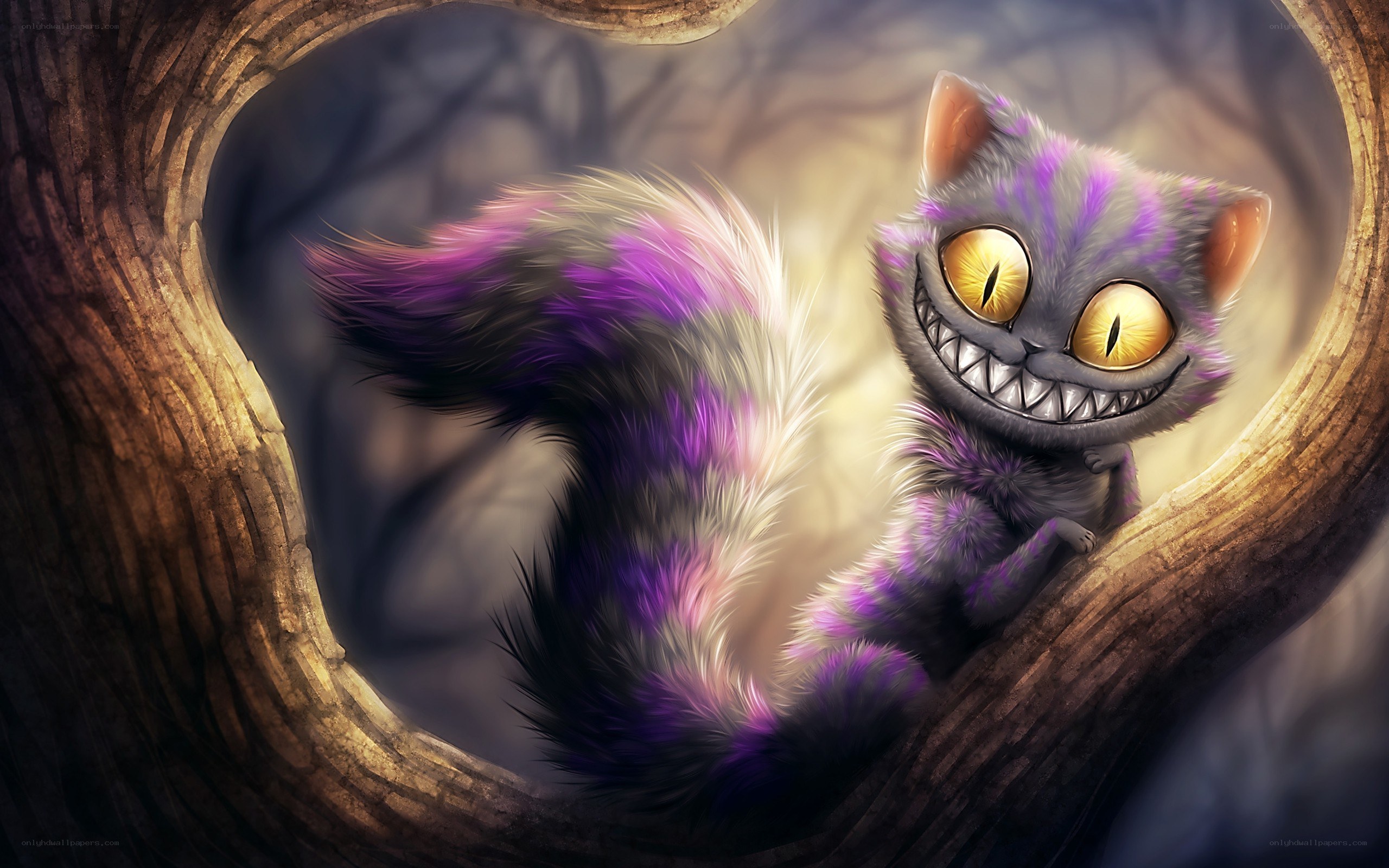 Cheshire Cat in a tree