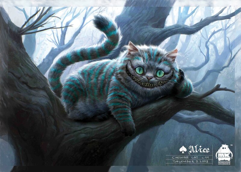 Cheshire Cat in a tree
