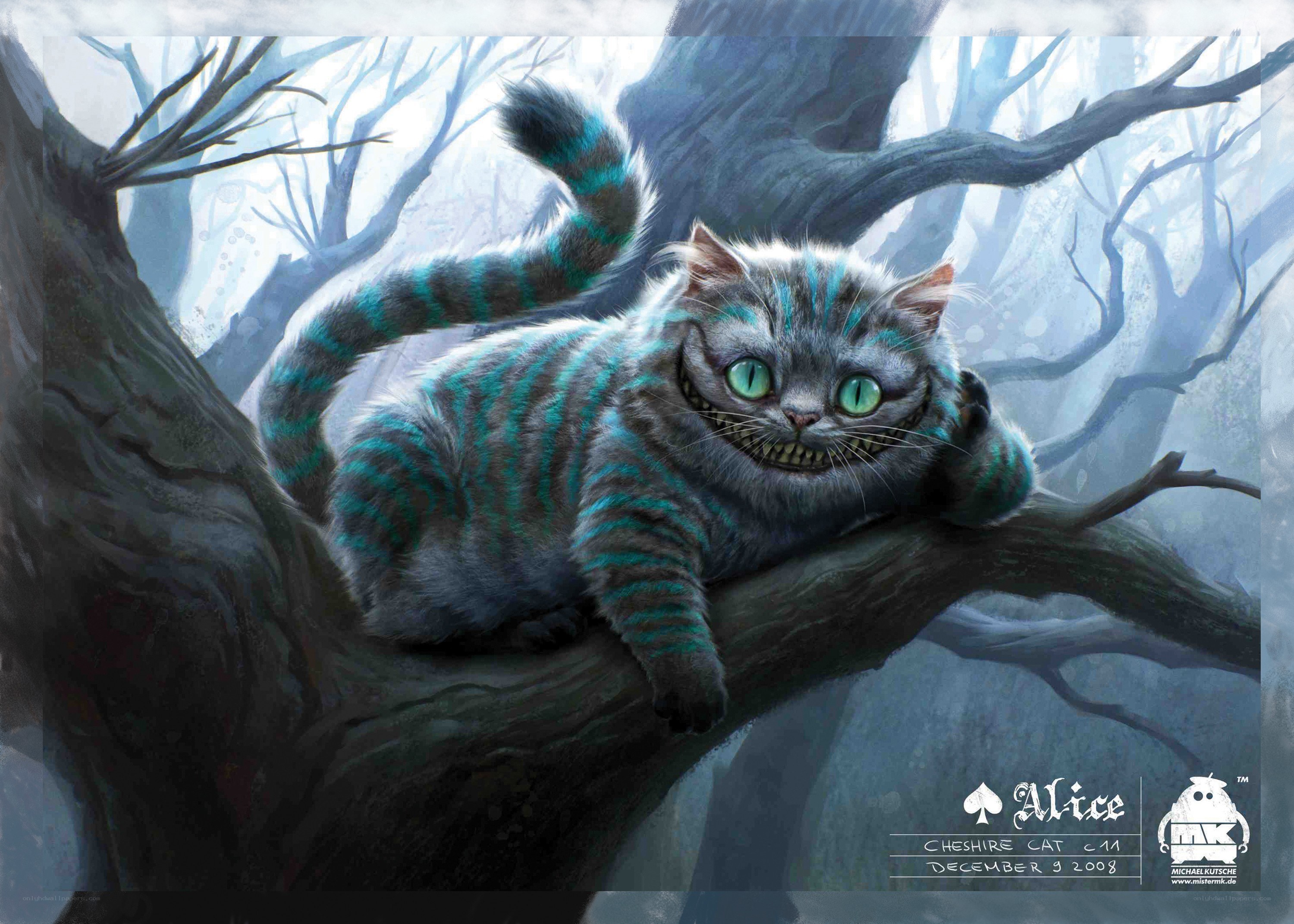 Cheshire Cat in a tree
