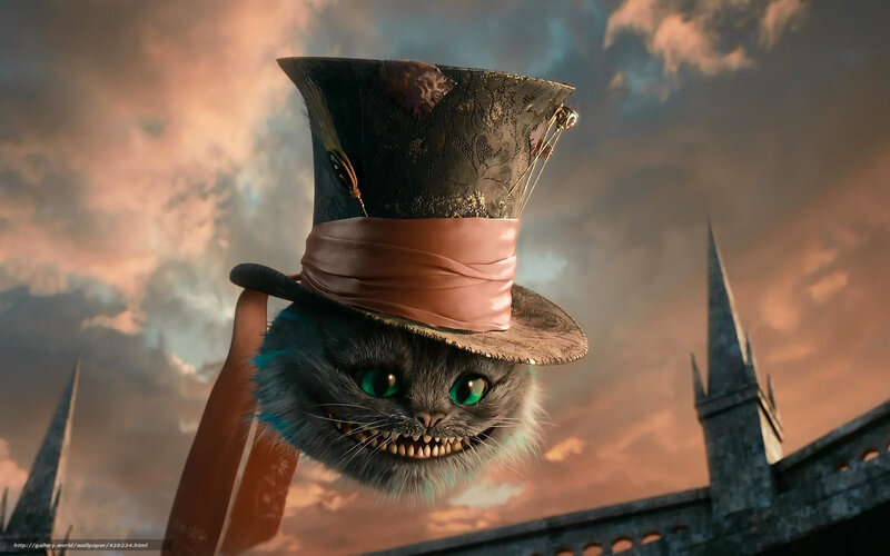 Cheshire Cat in top hat
