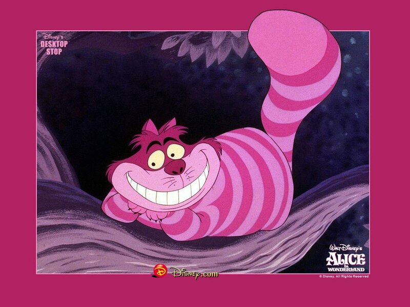 Cheshire Cat in Tree — Pink