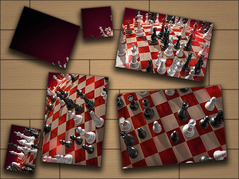 chess game collage