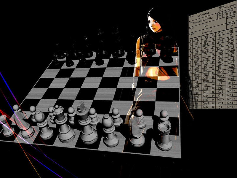chess game with digital avatar