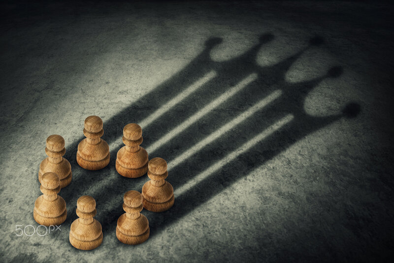 Chess Pawns Shadow