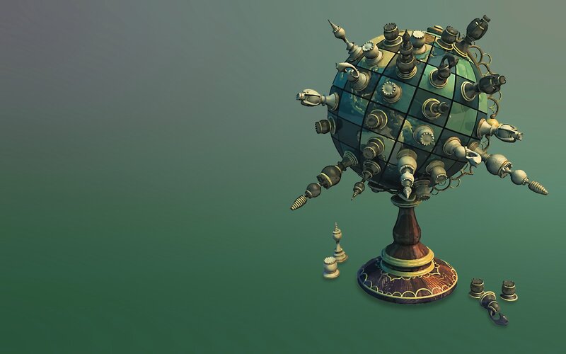 Chess Piece Globe
