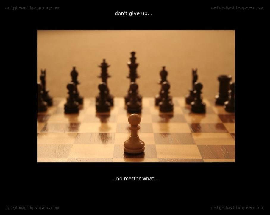 chess piece standing alone