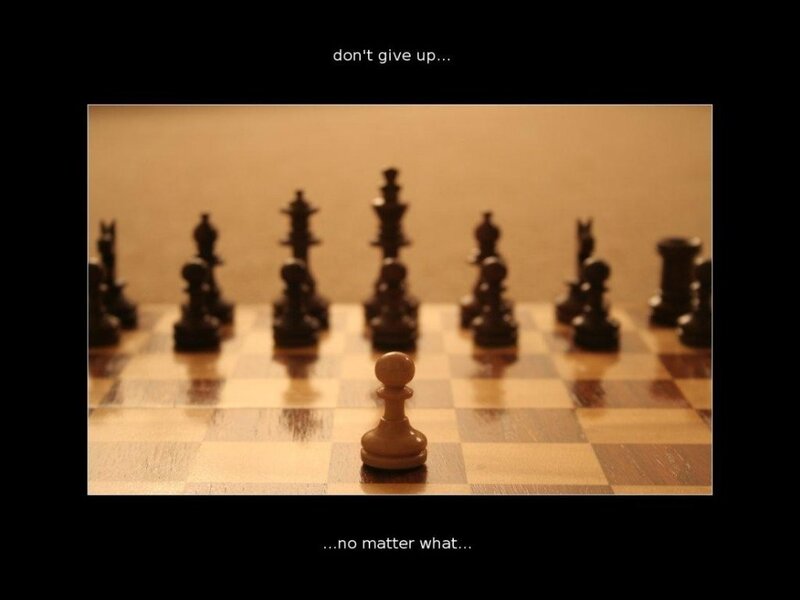 chess piece standing alone