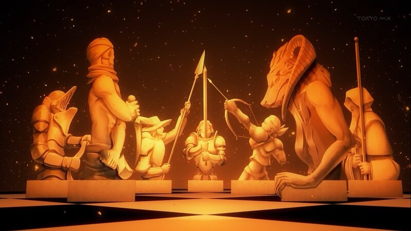 chess pieces as warriors