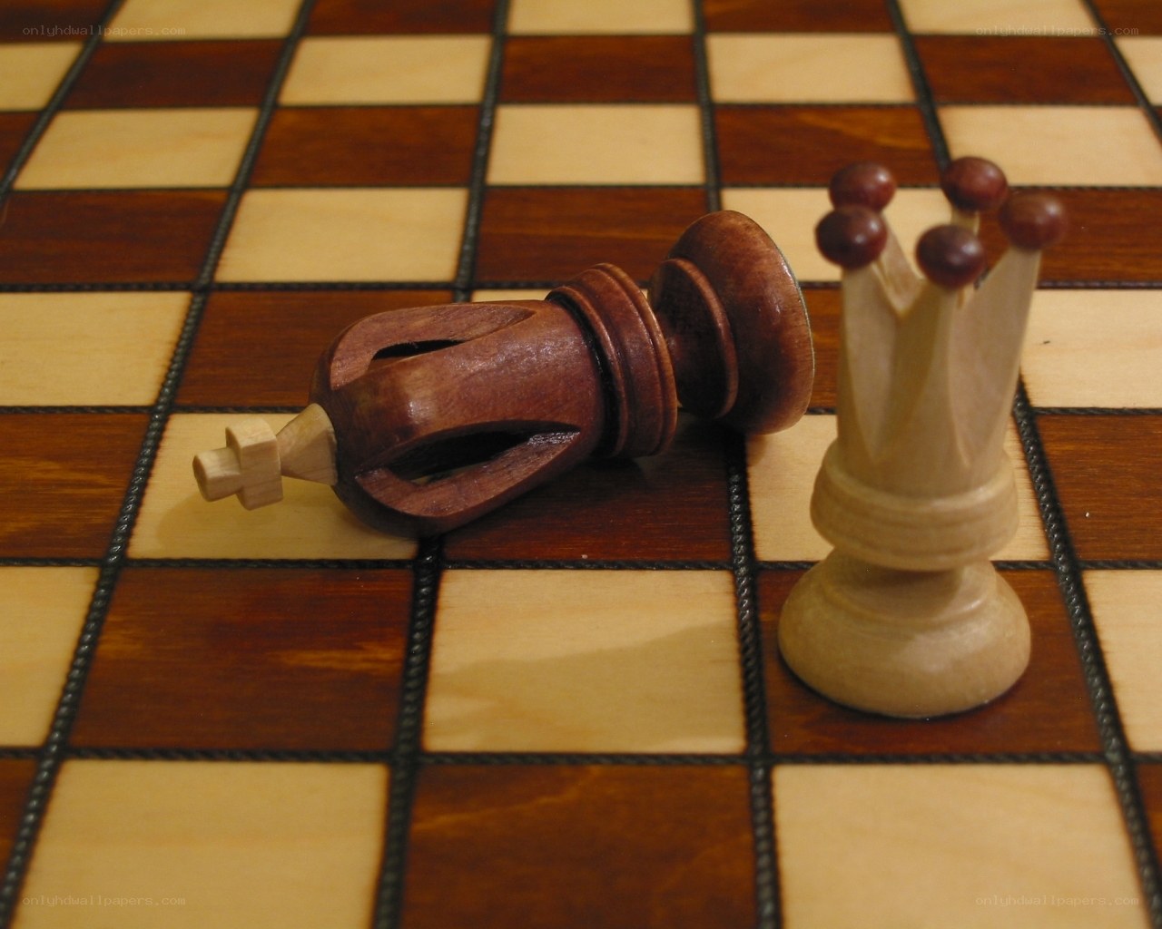 chess pieces on a board