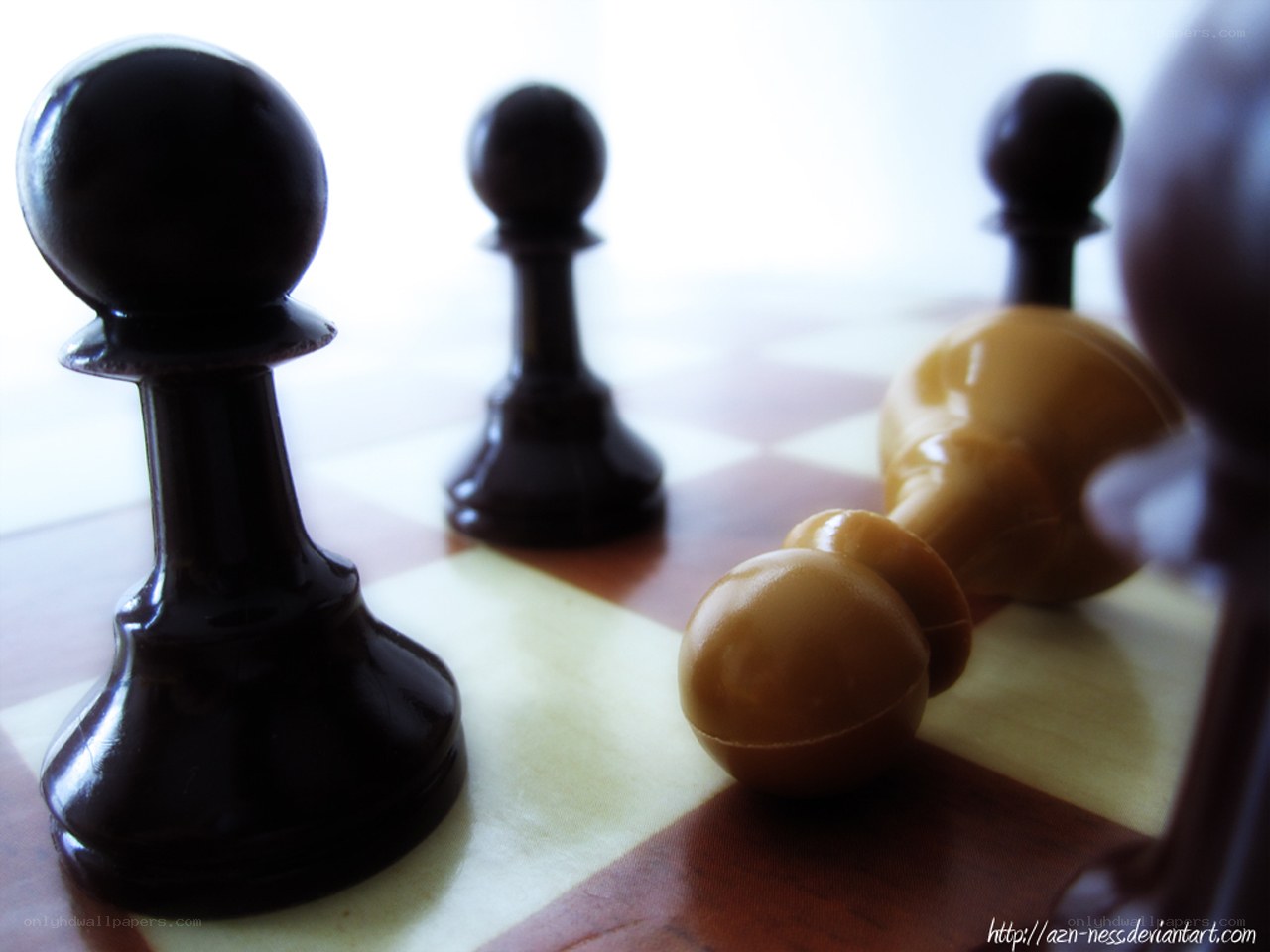 chess pieces on a board