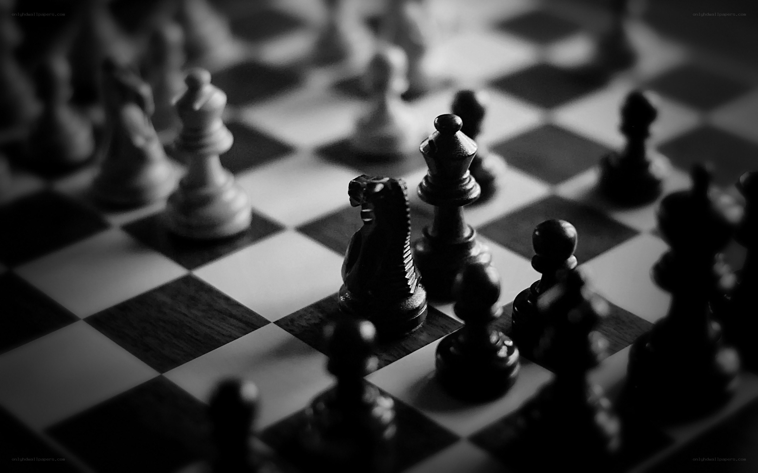 chess pieces on a board