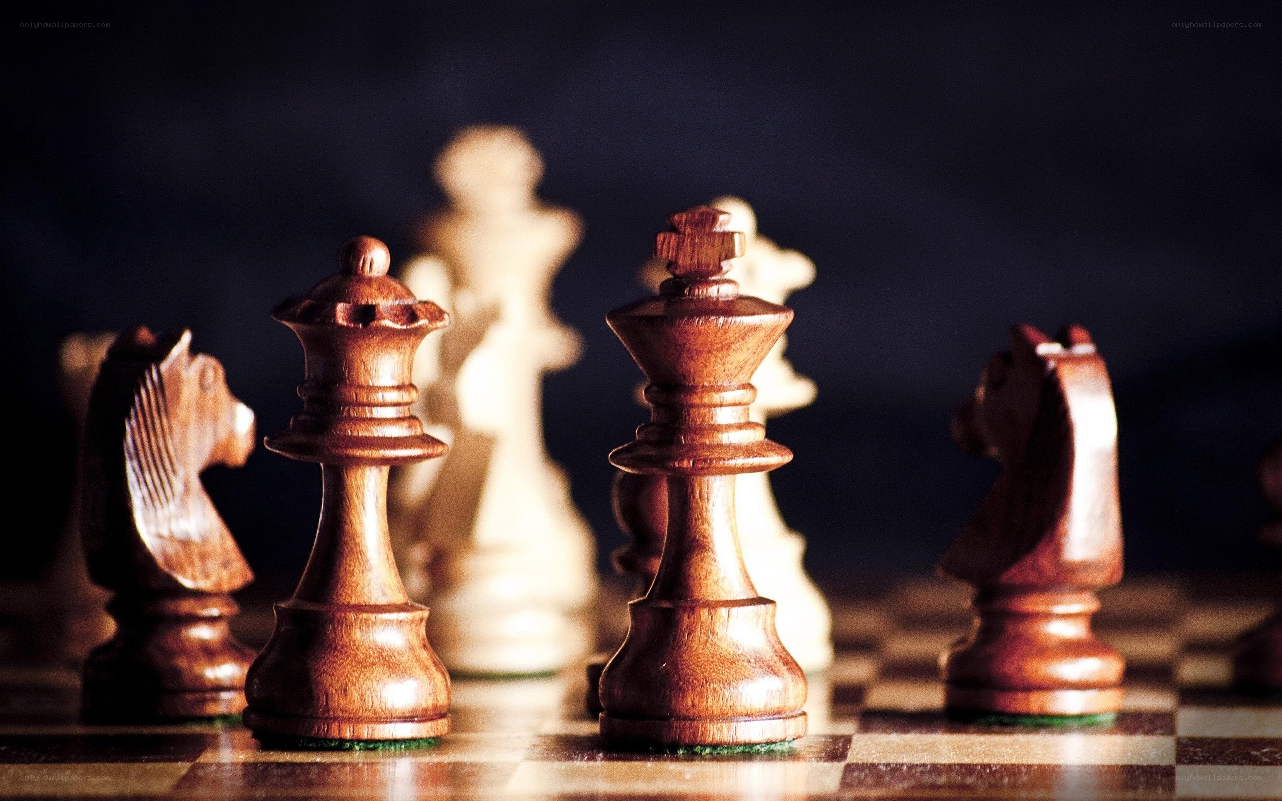 chess pieces on a board
