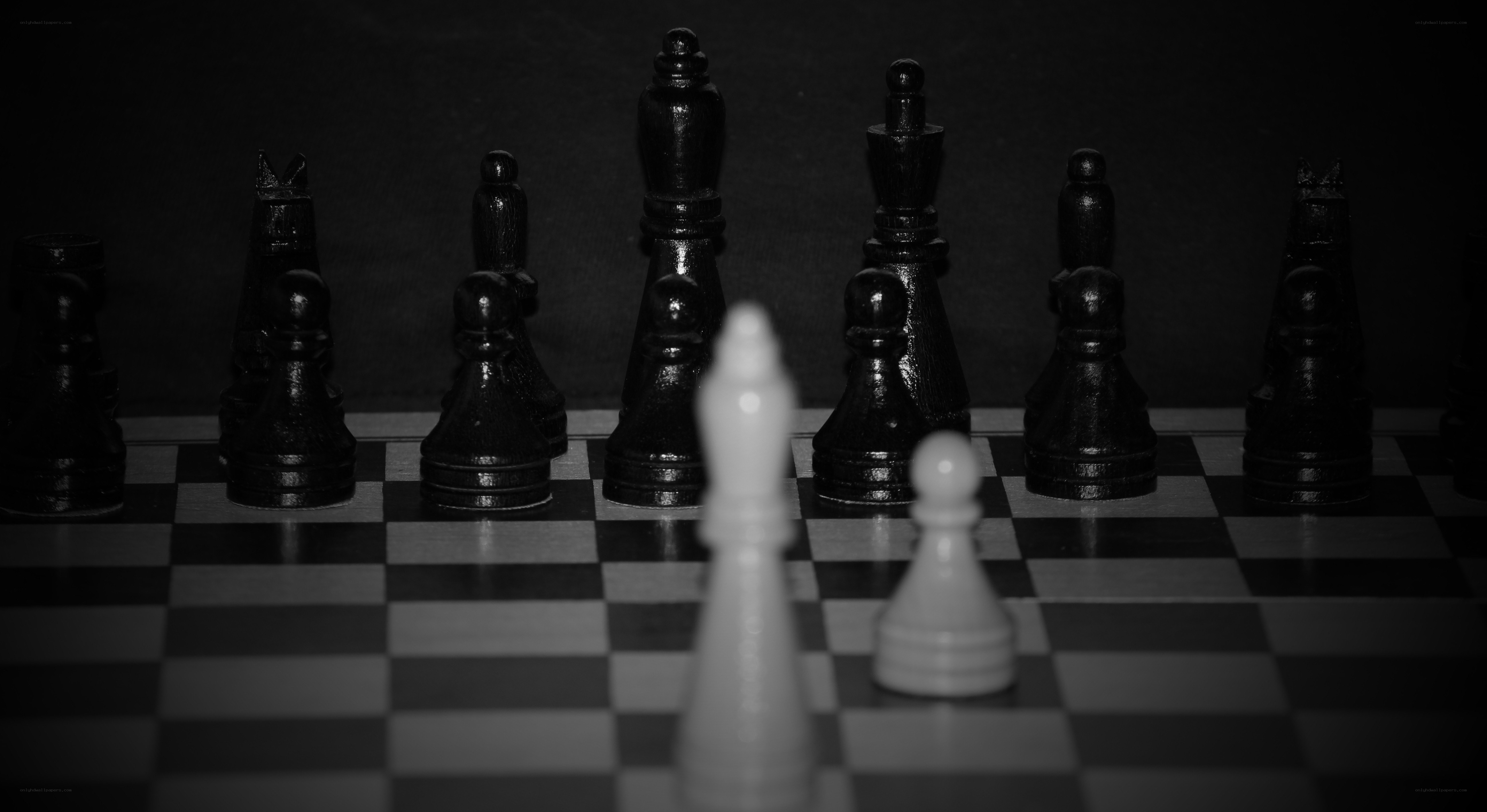 chess pieces on a board