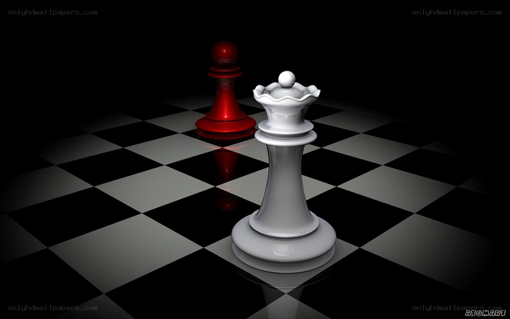 chess pieces on a board