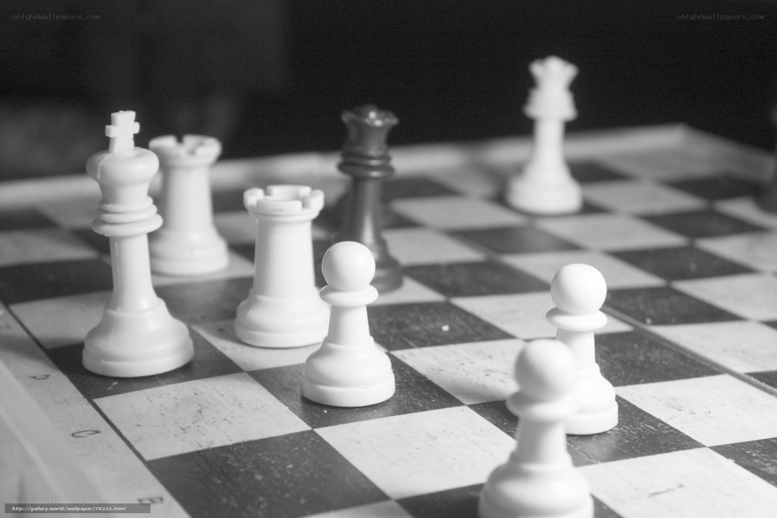 chess pieces on a board