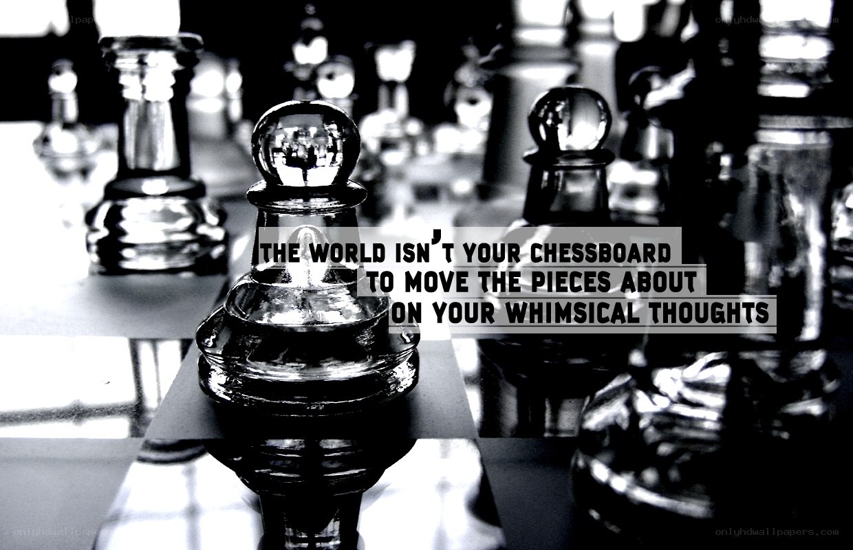chess pieces on board
