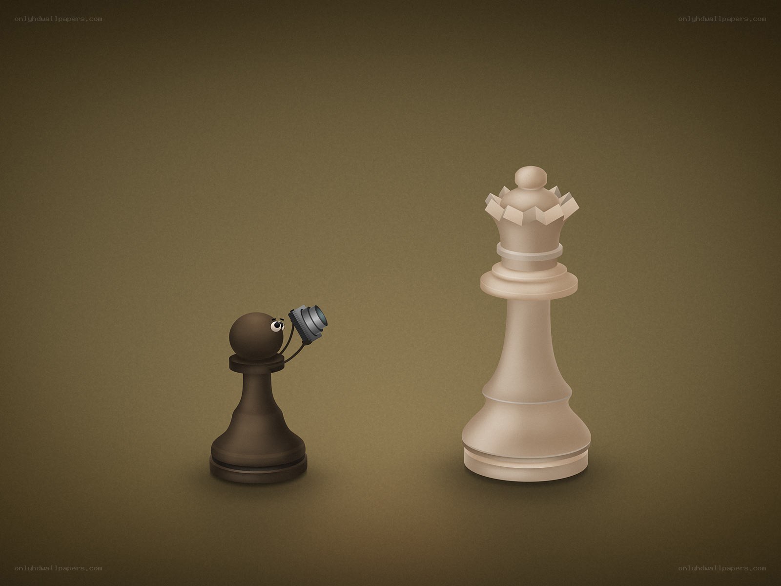 Chess pieces with camera