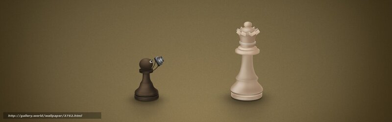 Chess pieces with spyglass