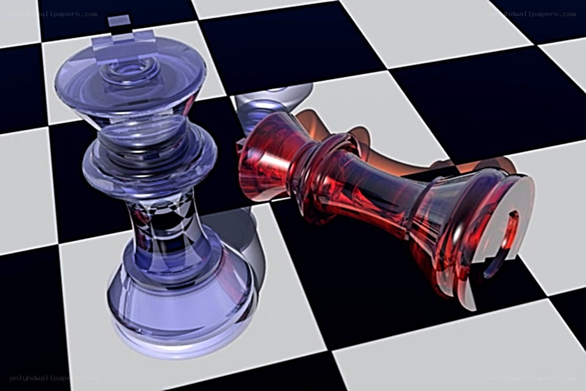 chess queens on board