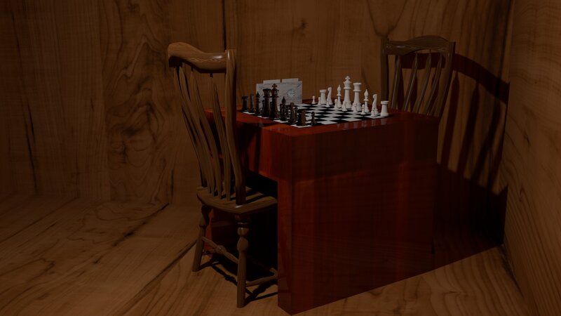 Chess Set on Table